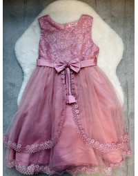 Šatky elegantné púdrové