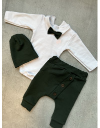 Súpravička zelená body +...