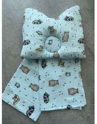 Mušelínový set vankúš + deka