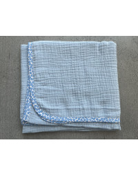 Deka mušelín modrá