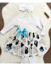 Šatky Mickey blue