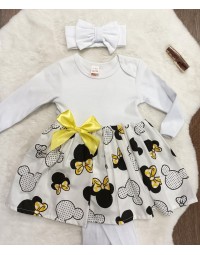 Šatky Minnie yellow