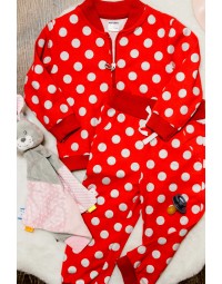 Súpravička Dots red